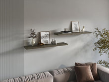 Repisa Flotante Shelf 120, Canela, con espacio para colocar objetos decorativos X2 unidades