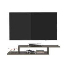 Mesa Para Tv Flotante Dilix, Canela, con superficie para objetos decorativos