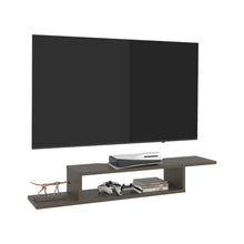 Mesa Para Tv Flotante Dilix, Canela, con superficie para objetos decorativos