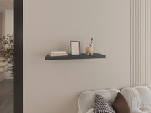 Repisa Flotante Maca, Plata Oscuro, con espacio para ubicar objetos