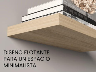 Repisa Flotante Maca, Beige, con espacio para ubicar objetos X4