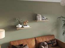 Set de 4 Repisas Flotante Maca, Beige, con Espacio para Ubicar Objetos
