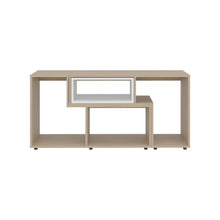 Mesa Para Tv Ascher, Cartagena y Blanco, con Espacio Para Televisor de 50 Pulgadas