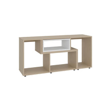 Mesa Para Tv Ascher, Cartagena y Blanco, con Espacio Para Televisor de 50 Pulgadas