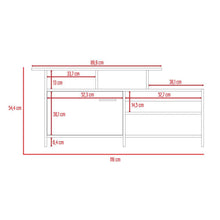 Mueble Multiusos Liena, Beige, Para Televisor de 40 Pulgadas