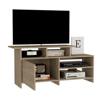 Mueble Multiusos Liena, Beige, Para Televisor de 40 Pulgadas