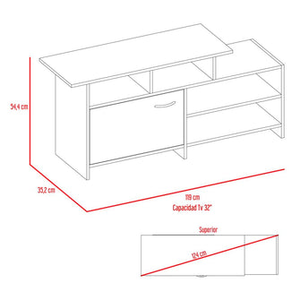 Mesa Para Tv Liena, Beige, Para Televisor de 40 Pulgadas