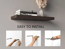 Repisa Flotante Maca X2, Avellana, con espacio para ubicar objetos ZF