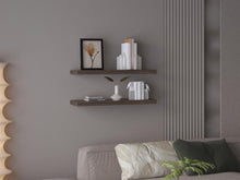 Repisa Flotante Maca X2, Avellana, con espacio para ubicar objetos ZF