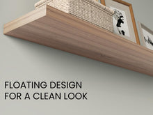 Repisa Flotante Shelf 120, Café Espresso, con espacio para colocar objetos decorativos X2 unidades ZF