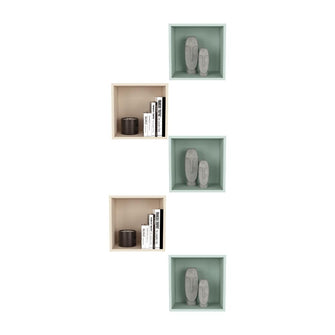 Combo de 5 Repisas Veta, Agave y Toquilla, con espacio para objetos decorativos