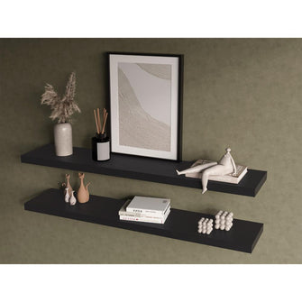 Repisa Flotante Shelf 120, Wengue X2 Unidades ZF