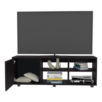 Mesa para TV Adelen, Wengue, con superficie para equipos de audio y video 55" ZF