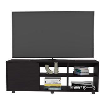 Mesa para TV Adelen, Wengue, con superficie para equipos de audio y video 55" ZF