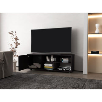 Mesa para TV Adelen, Wengue, con superficie para equipos de audio y video 55" ZF