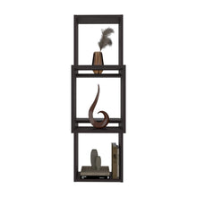 Repisa Pared Seyner, Wengue, Tres cubos con espacio para colocar objetos decorativos ZF
