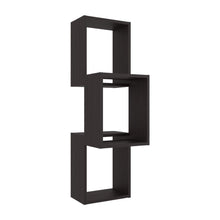 Repisa Pared Seyner, Wengue, Tres cubos con espacio para colocar objetos decorativos ZF