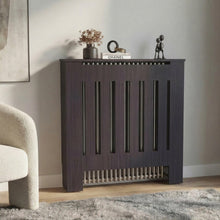 Cubierta para Radiador Linn, Wengue, cuenta con espacio para colocar objetos decorativos ZF