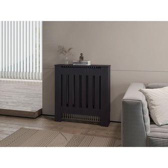 Cubierta para Radiador Linn, Wengue, cuenta con espacio para colocar objetos decorativos ZF