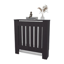 Cubierta para Radiador Linn, Wengue, cuenta con espacio para colocar objetos decorativos ZF