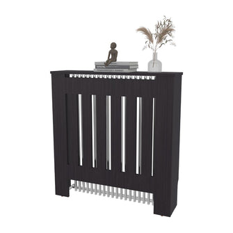 Cubierta para Radiador Linn, Wengue, cuenta con espacio para colocar objetos decorativos ZF