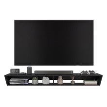 Mesa Para Tv Russel, Kronos Wengue, Flotante Con Espacio Para Ubicar Objetos ZF