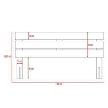 Cabecero Para Cama Wesley, Wengue, Ideal Para Cama Doble