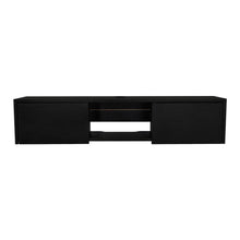 Mesa Para Tv Flotante Gleid, Wengue, con Dos Puertas Abatibles
