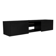 Mesa Para Tv Flotante Gleid, Wengue, con Dos Puertas Abatibles