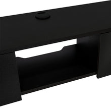 Mesa Para Tv Flotante Gleid, Wengue, con Dos Puertas Abatibles