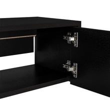 Mesa Para Tv Flotante Gleid, Wengue, con Dos Puertas Abatibles