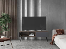 Mesa Para Tv Toronto, Milan y Plata Oscuro, Para Televisor Hasta 70 Pulgadas