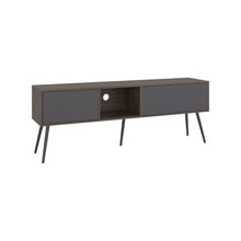 Mesa Para Tv Toronto, Milan y Plata Oscuro, Para Televisor Hasta 70 Pulgadas