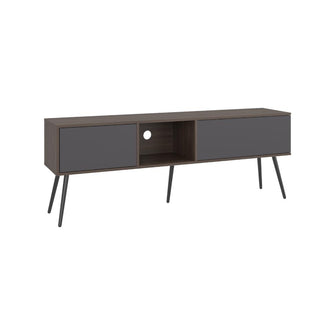 Mesa Para Tv Toronto, Milan y Plata Oscuro, Para Televisor Hasta 70 Pulgadas