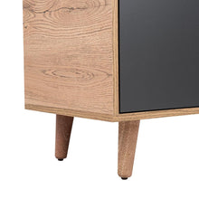 Mesa Para Tv Nashira, Fresno Europeo y Plata Oscuro, Con Espacio Para Televisor de Hasta 65 Pulgadas
