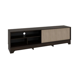 Mesa para TV Smith, Nogal Europeo y Roble Natural , con puerta corrediza