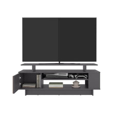 Mesa de Tv Bowie, Plomo y ocaso, Para Televisor Hasta 55 Pulgadas