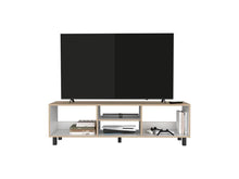 Mesa Para Tv Tunez Beige y Blanco, Para Televisor Hasta 70 Pulgadas ZF