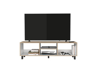 Mesa Para Tv Tunez Beige y Blanco, Para Televisor Hasta 70 Pulgadas ZF