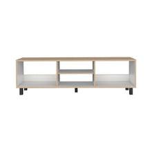 Mesa Para Tv Tunez, Beige y Blanco, Para Televisor Hasta 70 Pulgadas