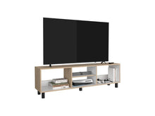 Mesa Para Tv Tunez Beige y Blanco, Para Televisor Hasta 70 Pulgadas ZF