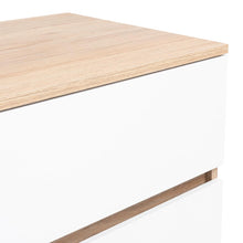 Mesa Para Tv Bored, Beige y Blanco, con Espacio Para Televisor de Hasta 60 Pulgadas