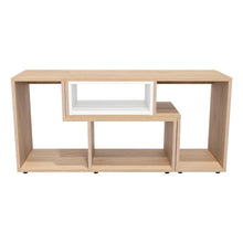 Mesa Para Tv Ascher Beige y Blanco Para Televisor de 50 Pulgadas