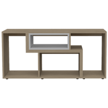 Mesa para TV Ascher, Beige y Blanco, para televisor de 50 pulgadas