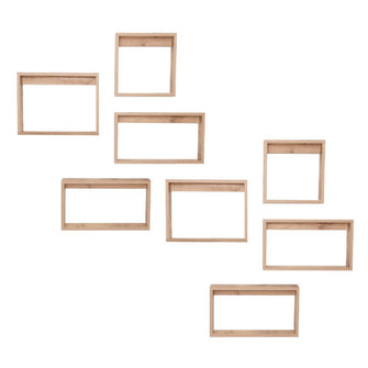 Set de Repisas Rectangulares Utah, Beige, X8 Unidades