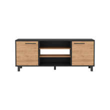 Mesa Para Tv Wesley, Wengue y Miel, con Espacio Para Televisor de 65 Pulgadas ZF