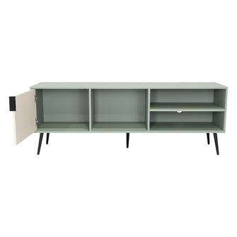 Mesa para TV Vulanno, Agave y Toquilla, con una puerta abatible 70"
