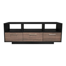 Mesa Para Tv Wema, Wengue y Chocolate, con Espacio Para Televisor y varios entrepaños