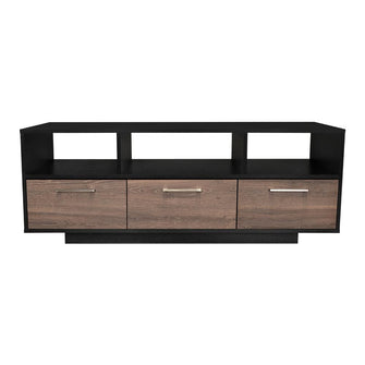 Mesa Para Tv Wema, Wengue y Chocolate, con Espacio Para Televisor y varios entrepaños