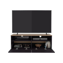 Mesa Para Tv Colman, Wengue y Fresno Europeo, para tv de hasta 49 pulgadas ZF